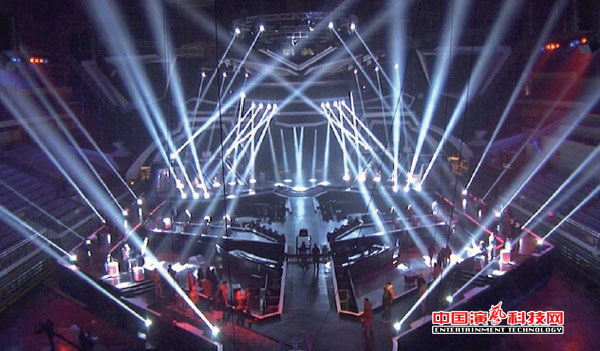 TV lighting and dance lighting design features